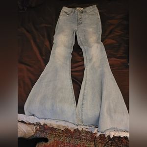 Free People High Rise Super Flares
